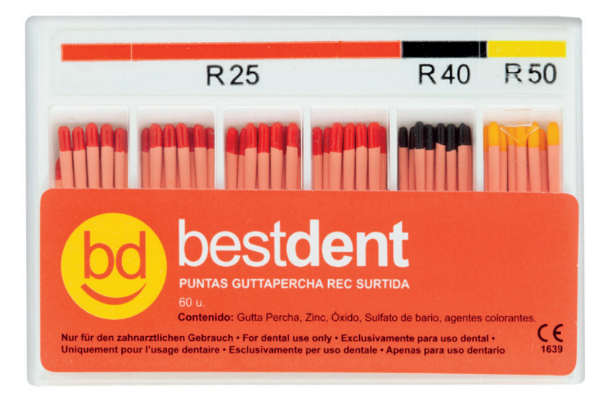Guttapercha rec para r25 (60u) bd - Bestdent