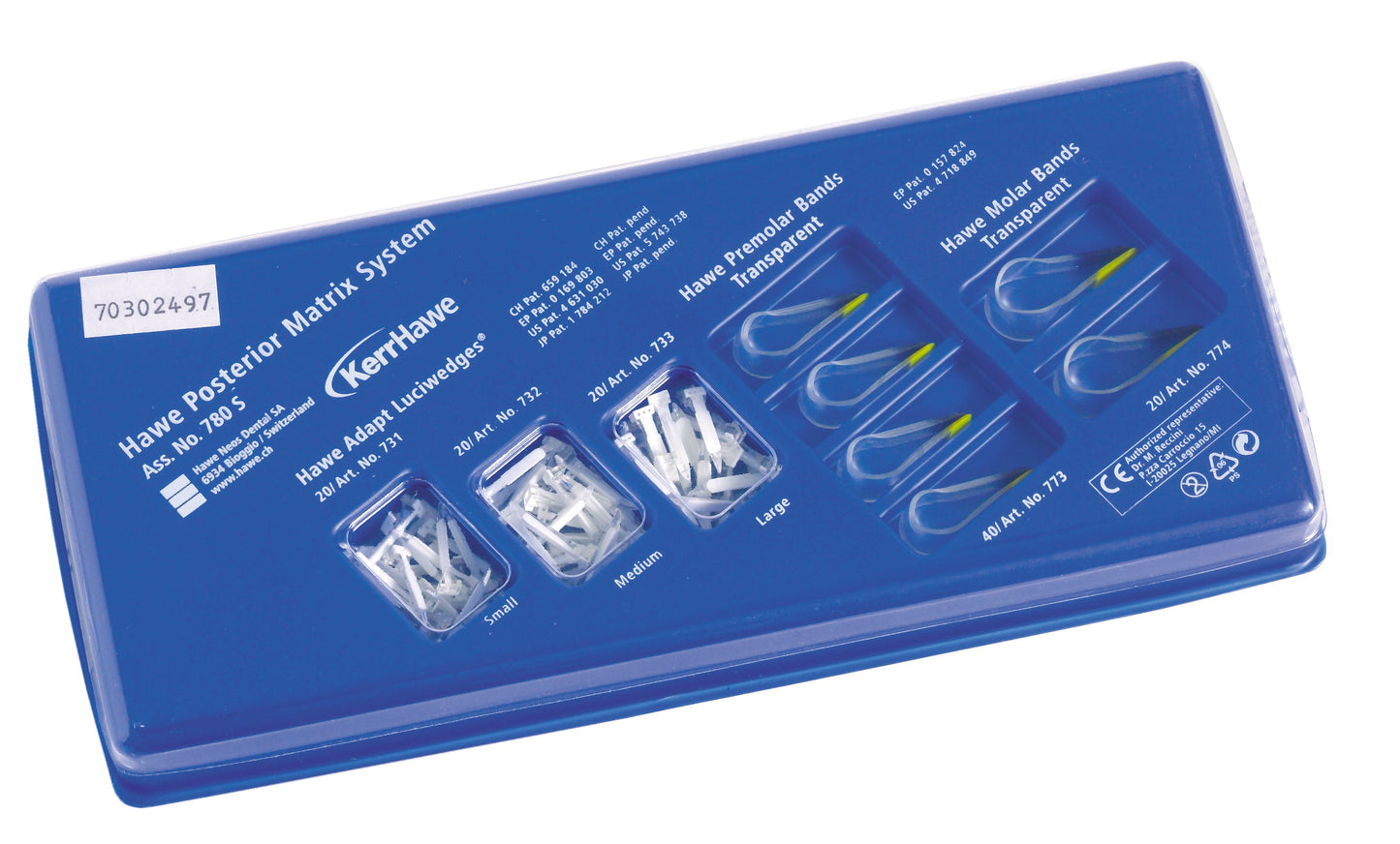 Esterilização cunhas luz+matrizes 780s hawe - Kerr