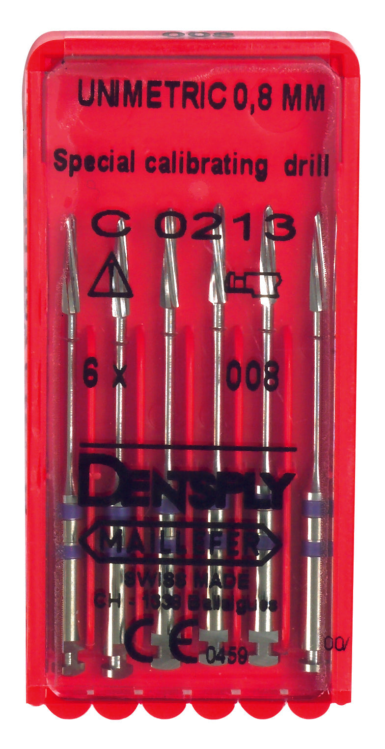 Brocas calibradora para postes de titanio unimetric – Dentsply