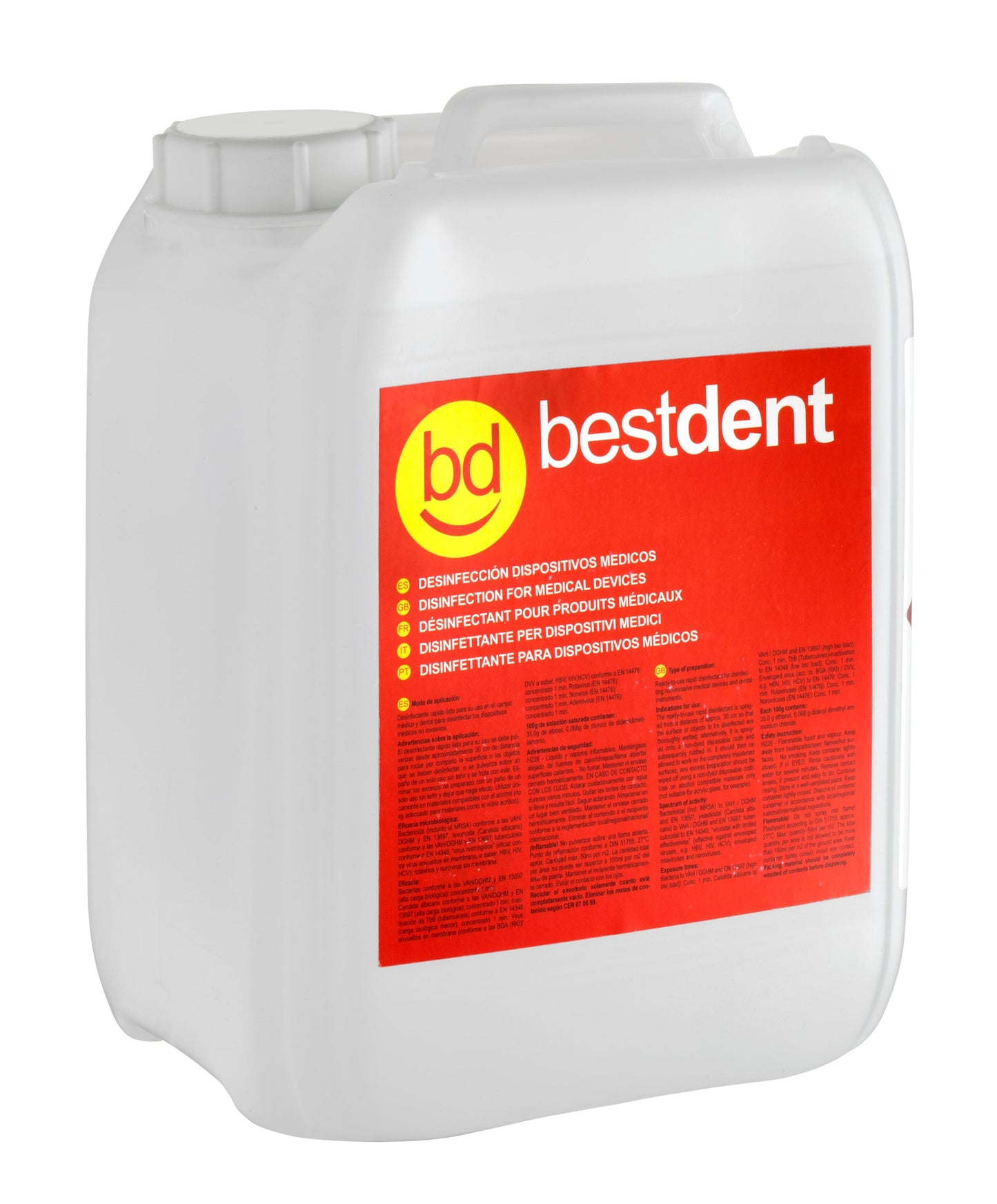 Desinfetante De Dispositivos Medicos 5 Litros – Bestdent