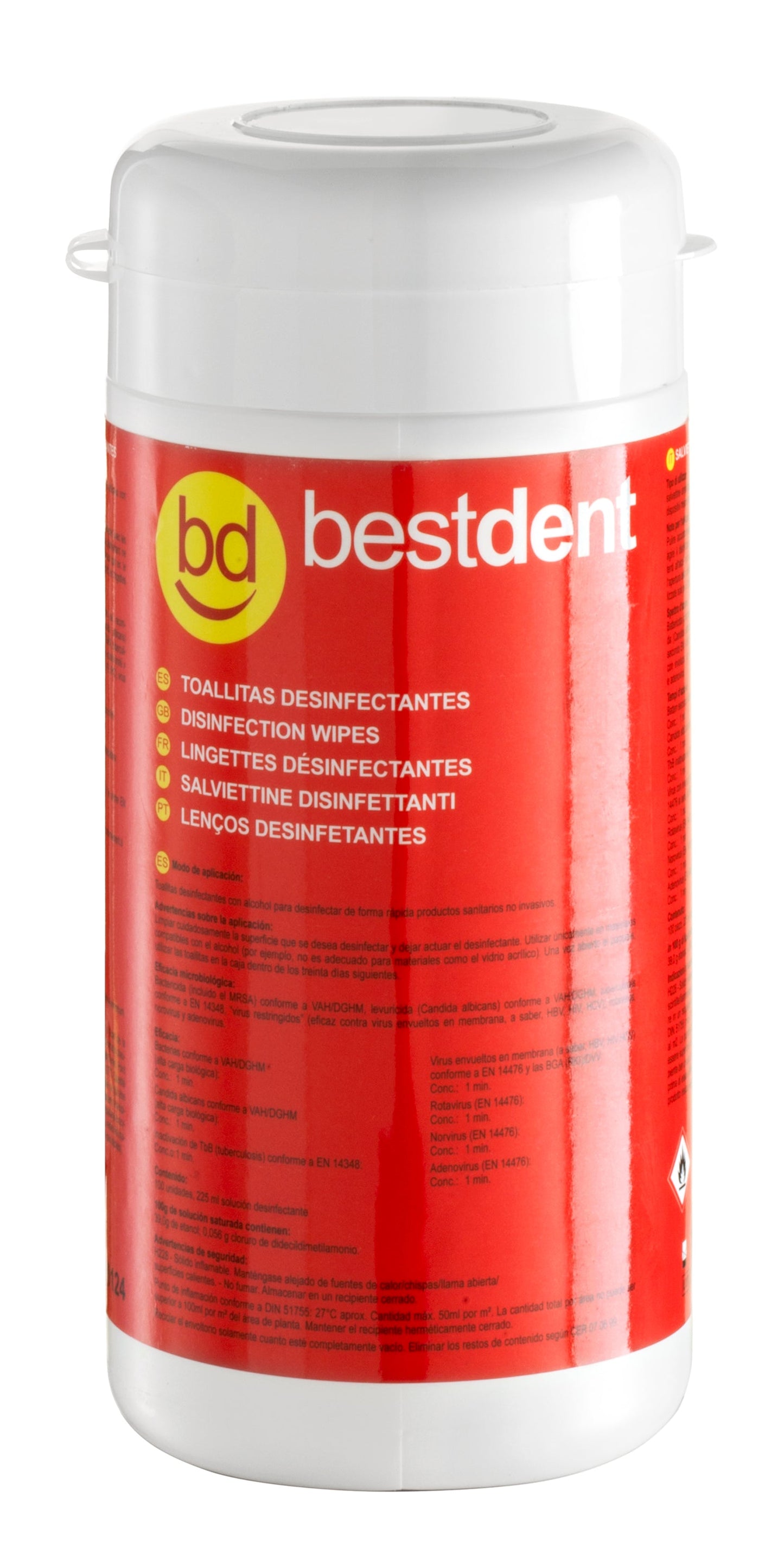 Toalhitas Desinfetante Boião – Bestdent