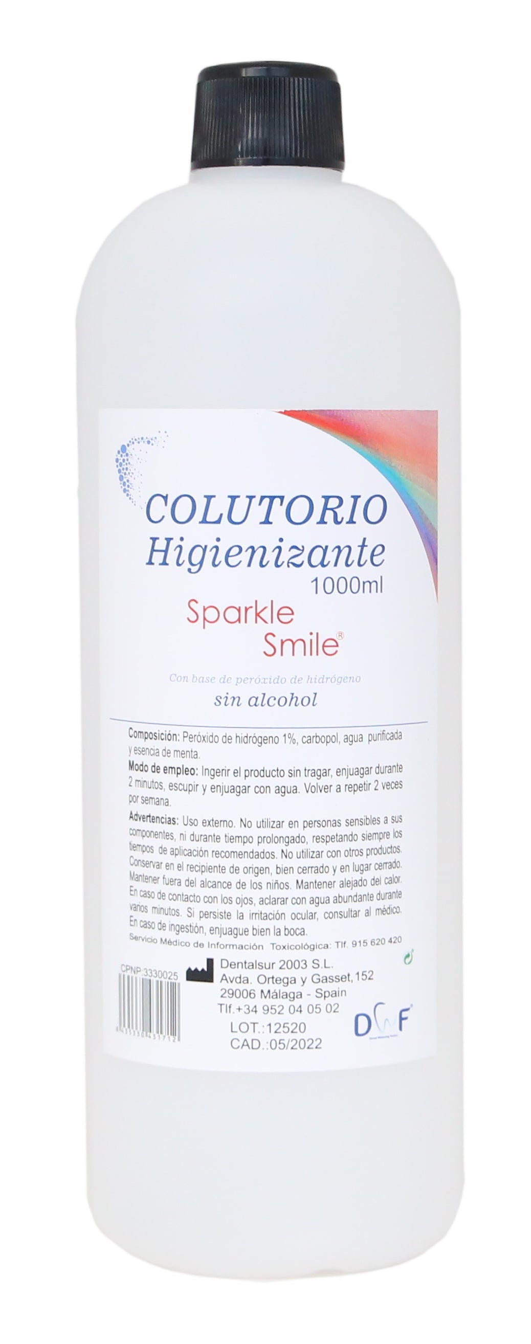 Colutorio Peroxido Hidrogeno 1% 1l - Parkle smile