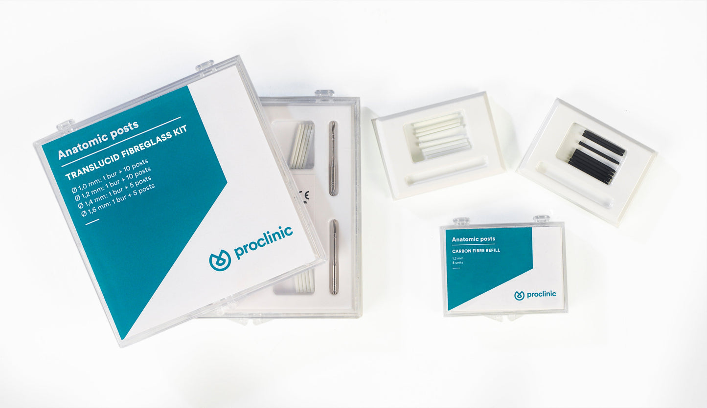 Kit intro postes anatómicos de fibra de vidro – Proclinic