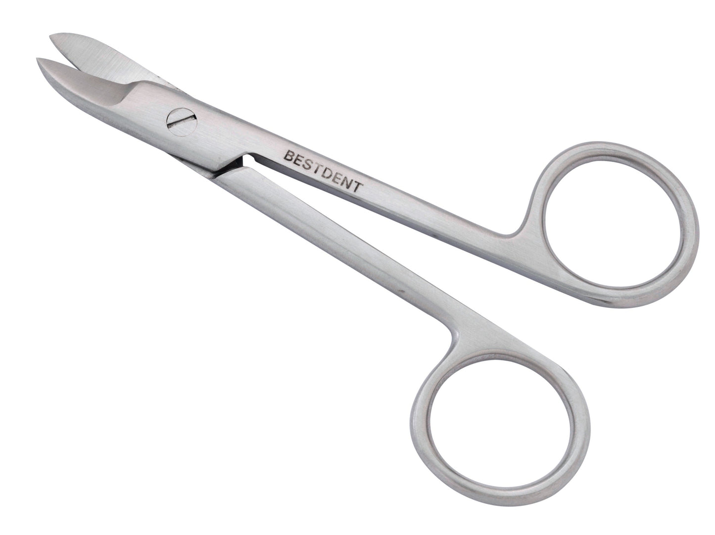 Tesoura metales curva 10cm – Bestdent