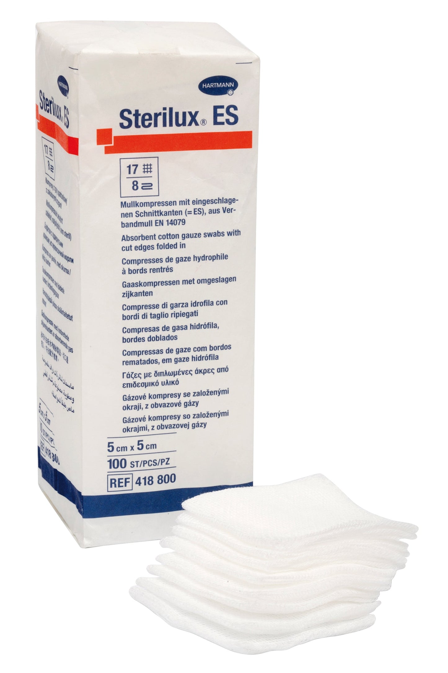 Sterilux compressas algodão não estereis 5x5cm – Hartmann