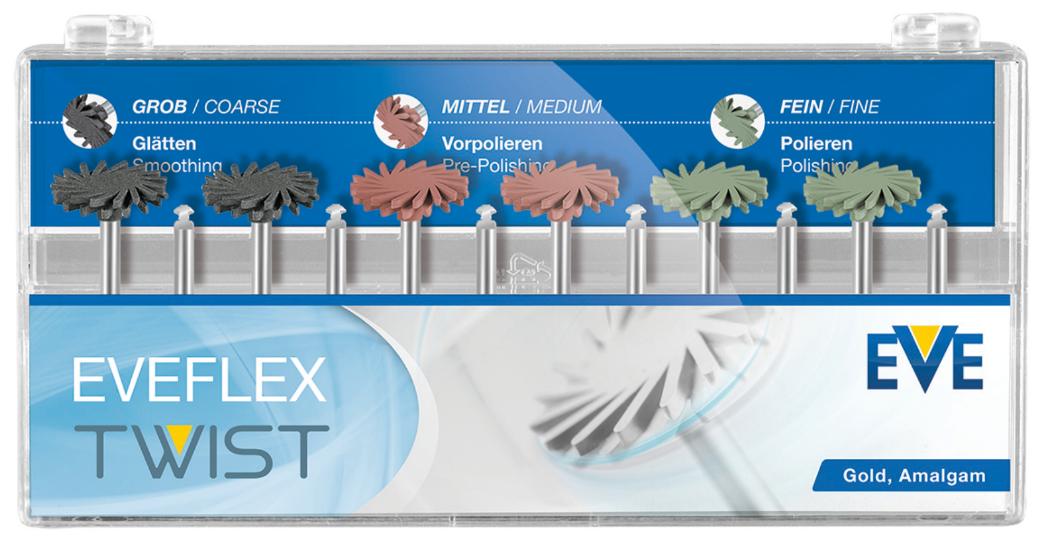 Set Polimento Amalgama E Ouro Eveflex Twist 12U. Ra240 – Eve