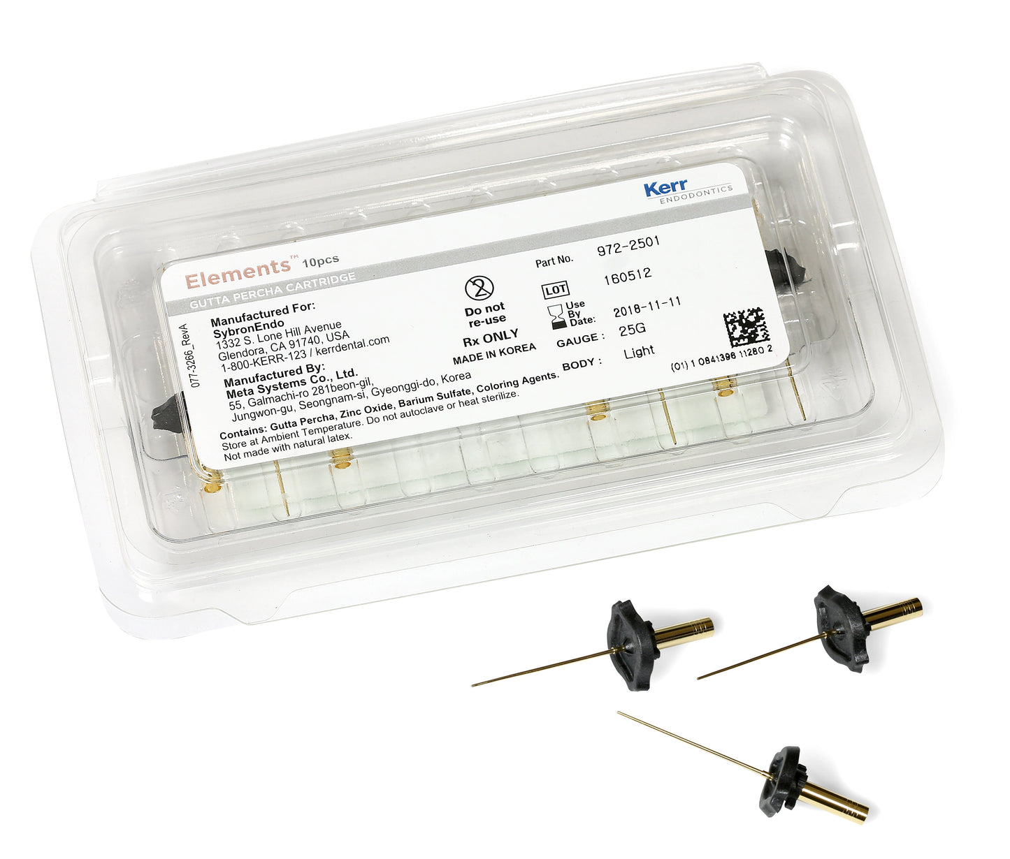 Guttapercha cartridge elements - Kerr