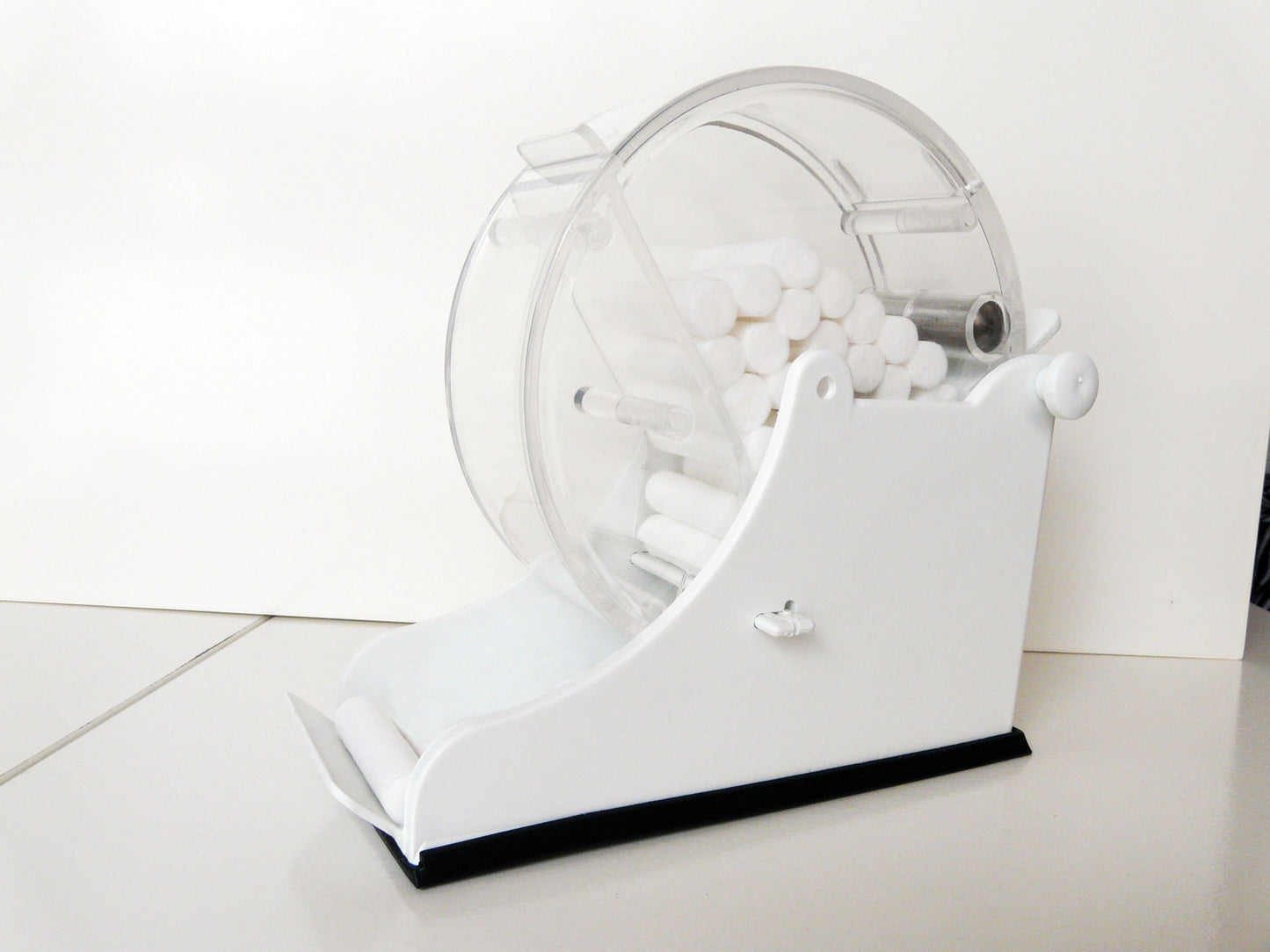 Dispensador rolos algodao branca – Larident
