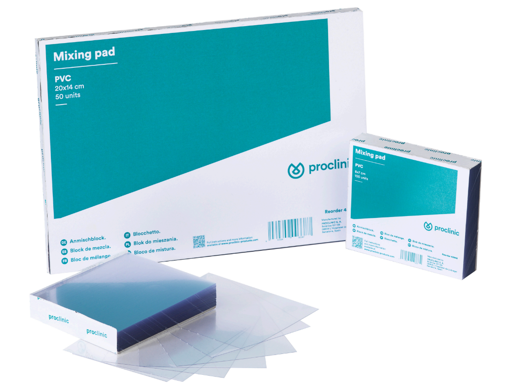 Bloco de PVC para Mistura 7X8cm - Proclinic