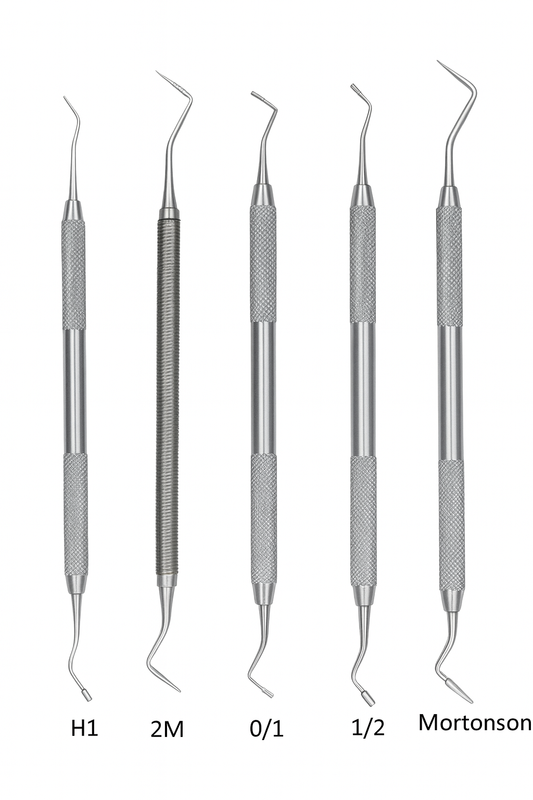 Calcadores para compactar amalgama mortonson - Hu