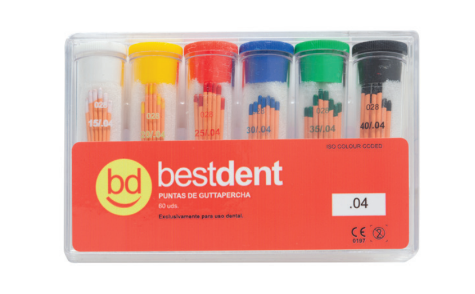 Pontas de guttapercha conicidad 04. e 06. - Bestdent