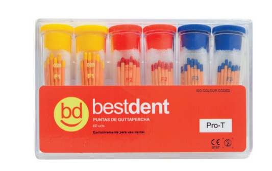 Pontas de guttapercha taper f1 - F5 - Bestdent