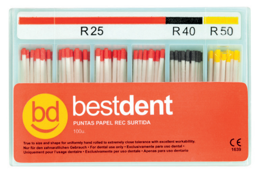 Pontas papel rec r25 (100u) bd - Bestdent