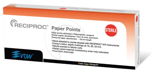 Pontas papel reciproc – VDW