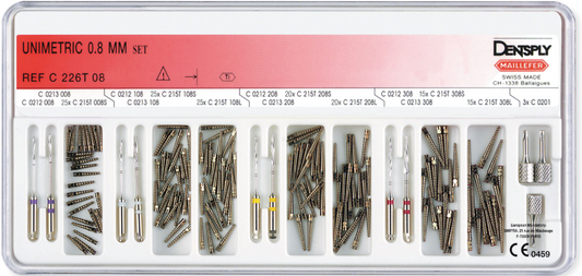 Kit espigões unimetric titânio 1mm – Dentsply