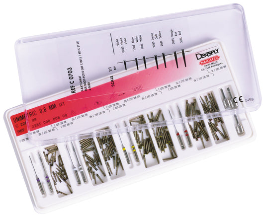 Kit espigões unimetric titânio 0,8mm – Dentsply