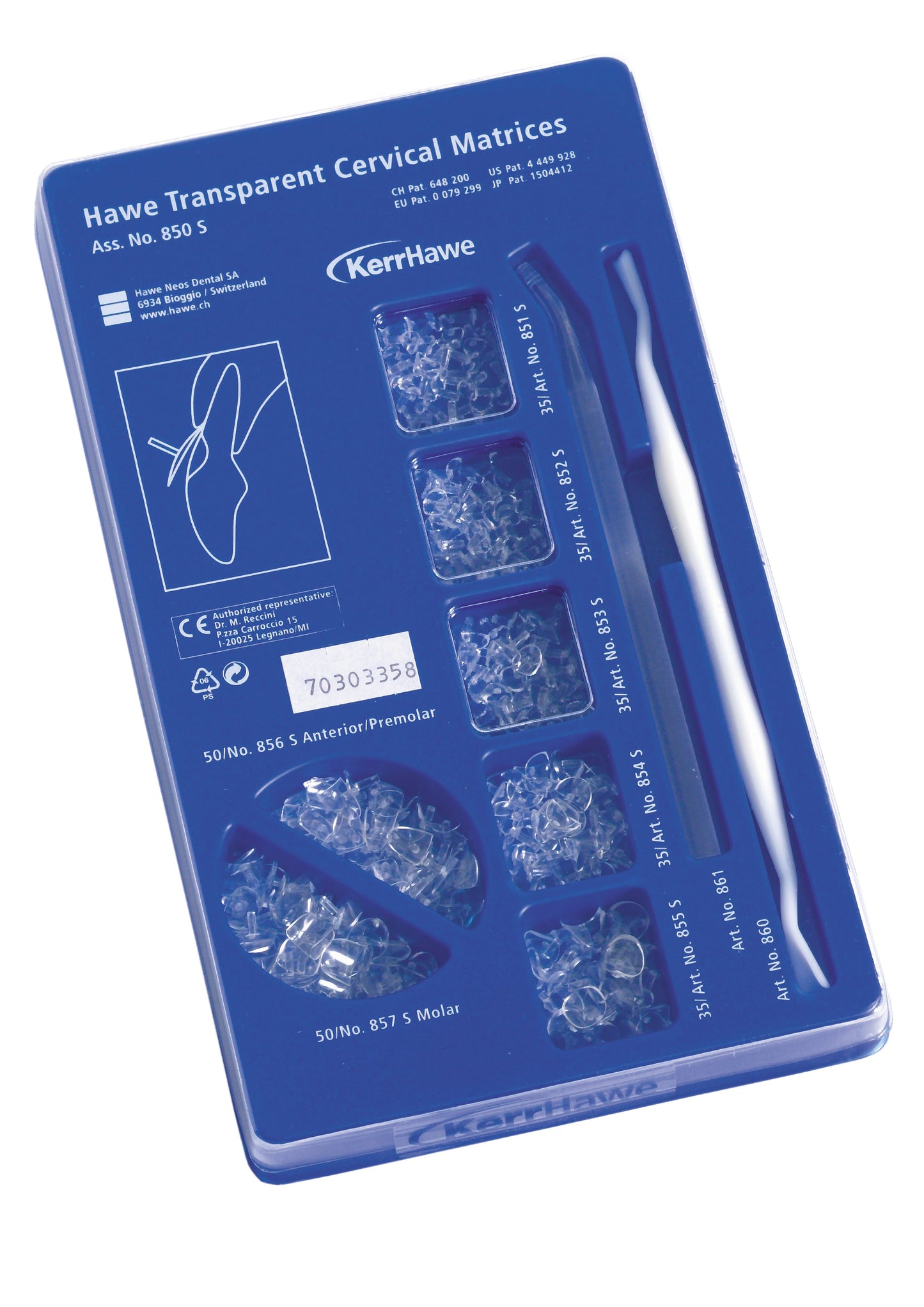 Matrizes cervicais transparentes kit - Kerr