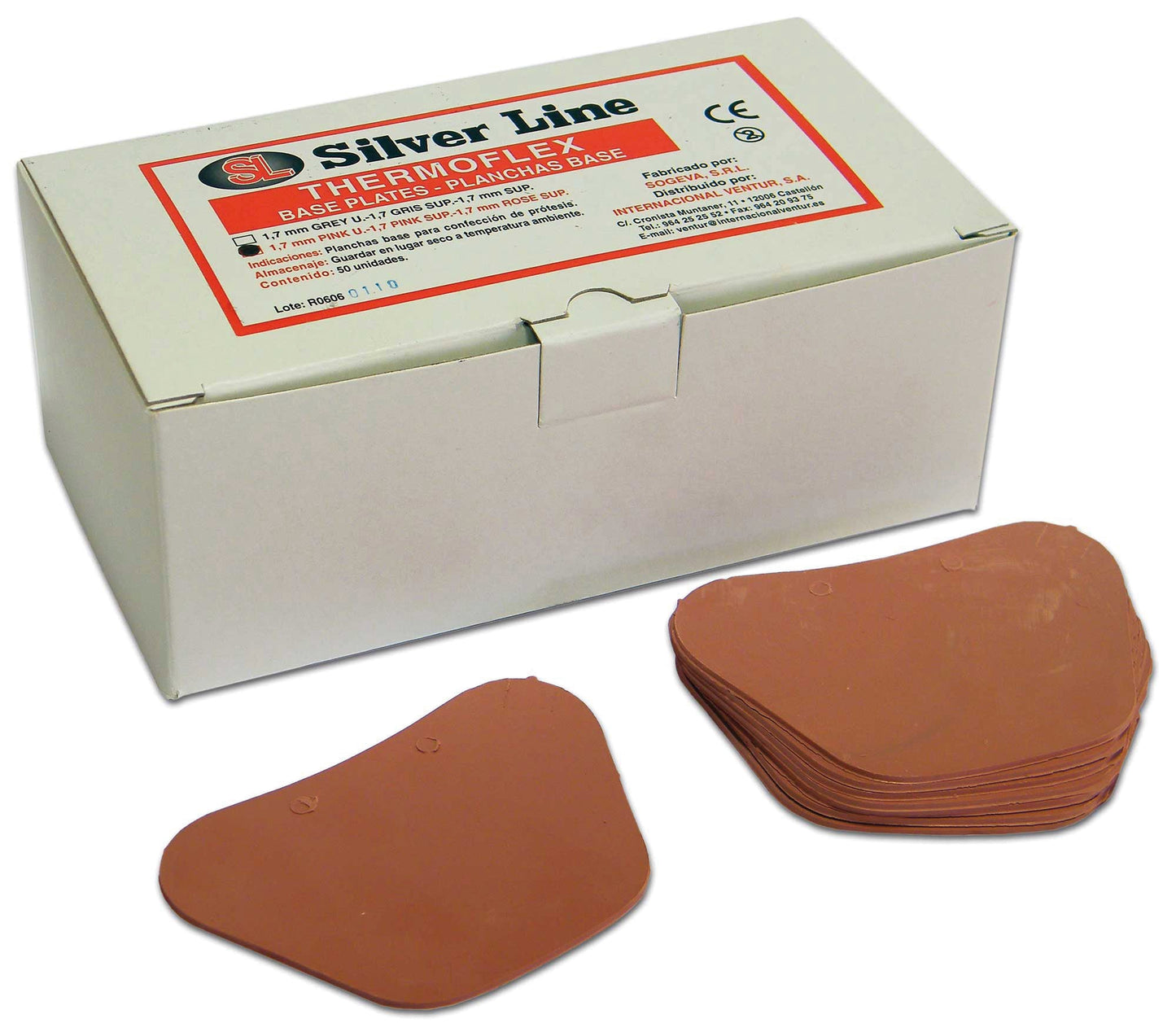 Placas Base Sup.es Silver Line 1,7