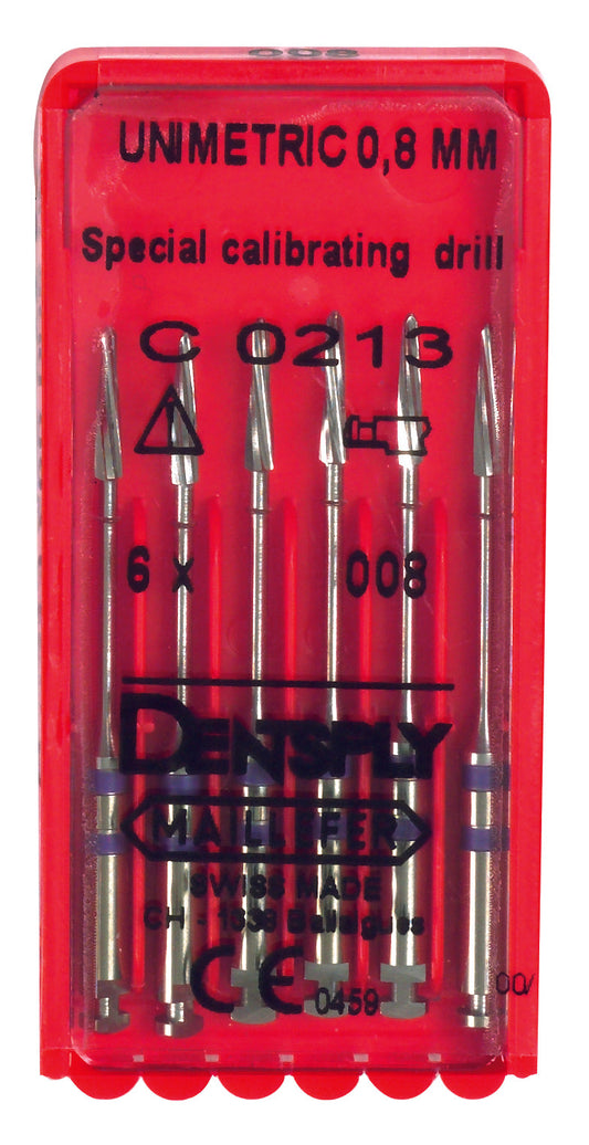 Brocas calibradora para postes de titanio unimetric – Dentsply