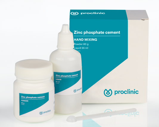 Cimento fosfato zinco pó 80g + 55ml - Proclinic