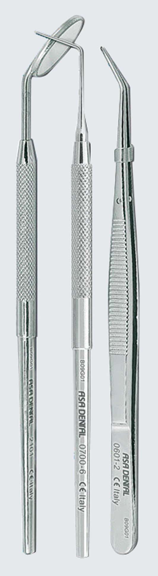 Kit Diagnostico: Espelho + Pinca + Sonda - Asa dental