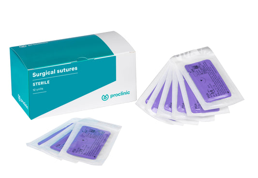Sutura seda preta nao absorvivel - Proclinic