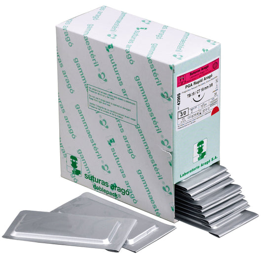 Suturas pga absorção rapida 70cm 36 unid. - Arago