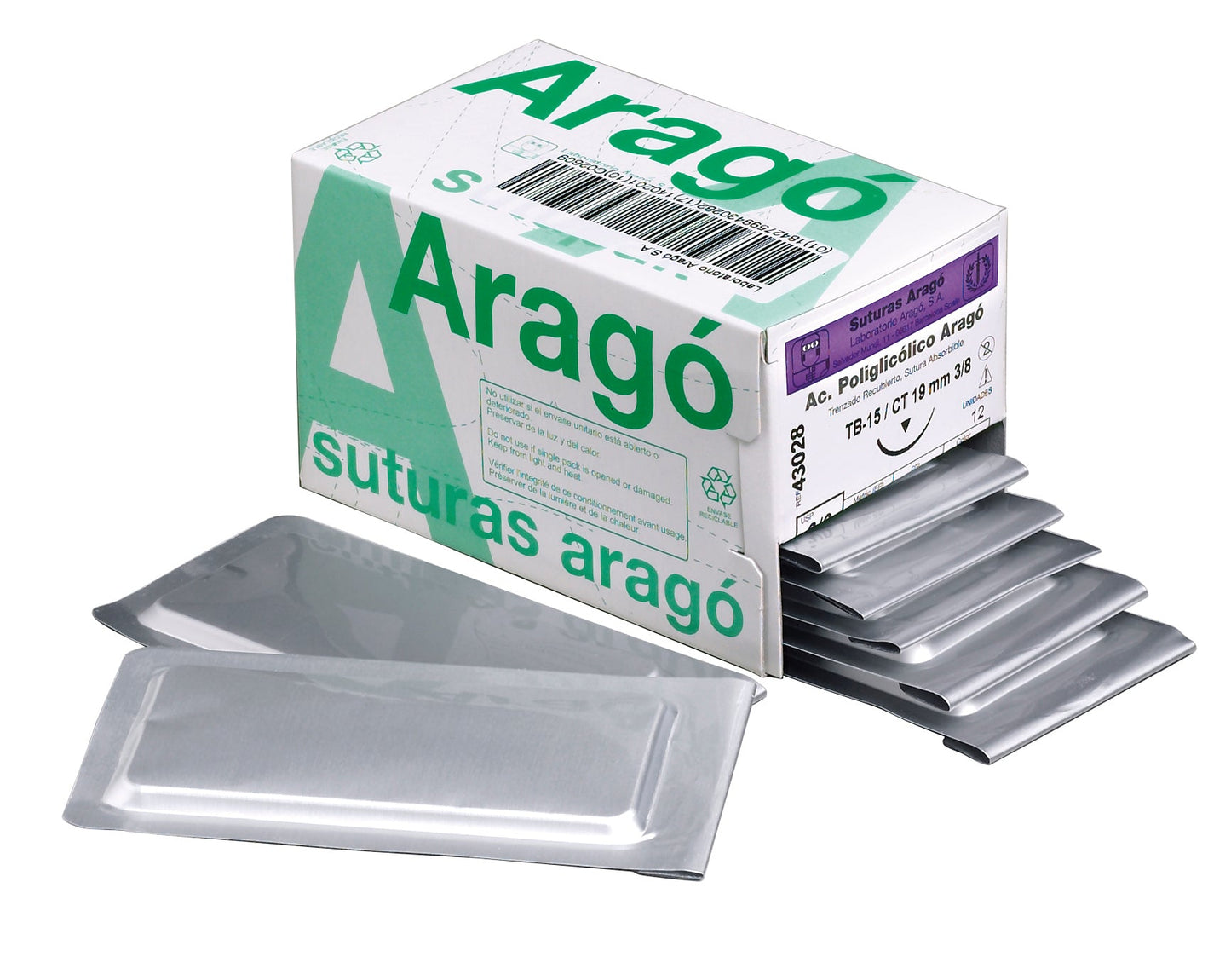 Sutura seda preta não absorvivel - Arago