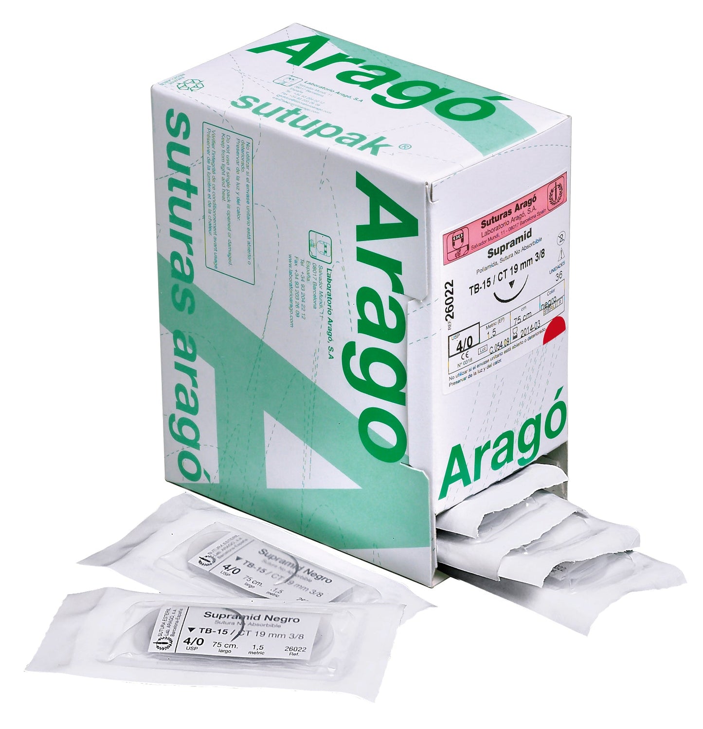 Suturas não absorvíveis supramid - Arago