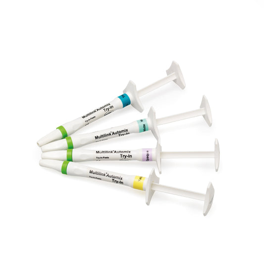 Multilink automix try in pastas de amostra – Ivoclar