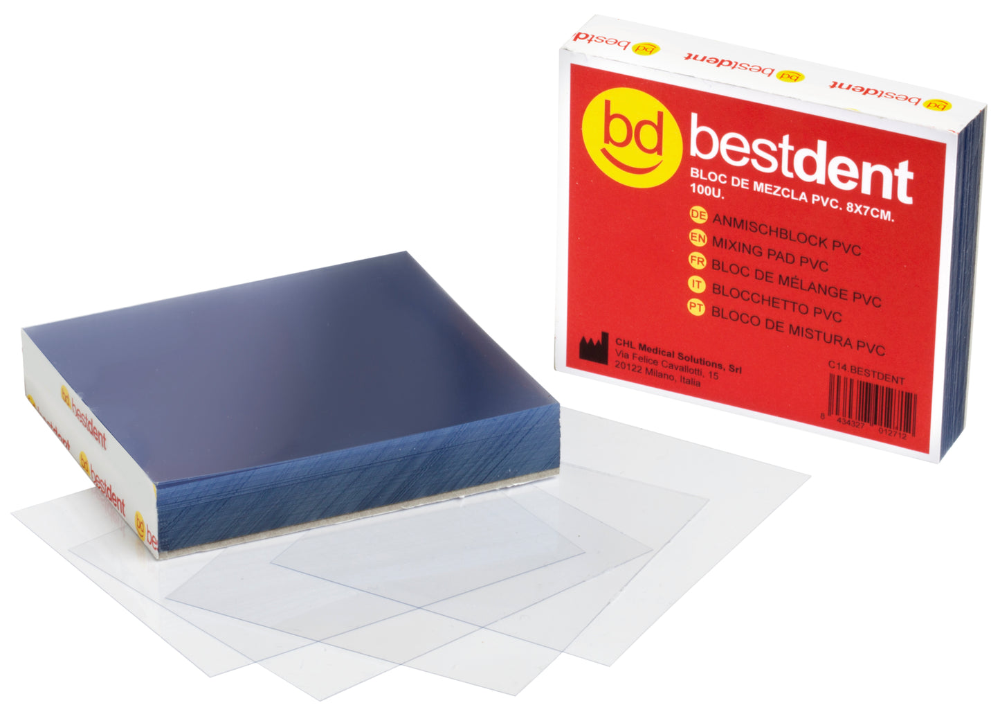 Bloco de Mistura de PVC 8X7cm - Bestdent
