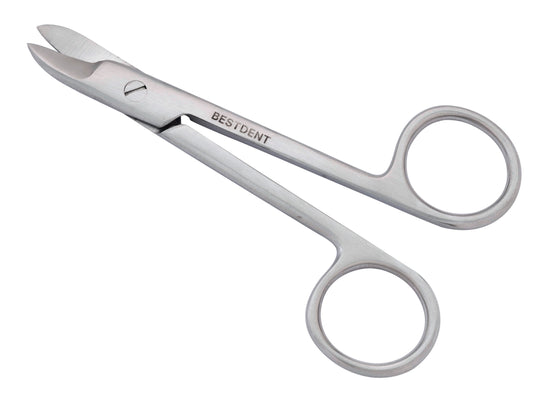 Tesoura metales curva 10cm – Bestdent