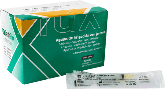 Seringas de irrigacao c - Agulha saida lateral - Dentaflux