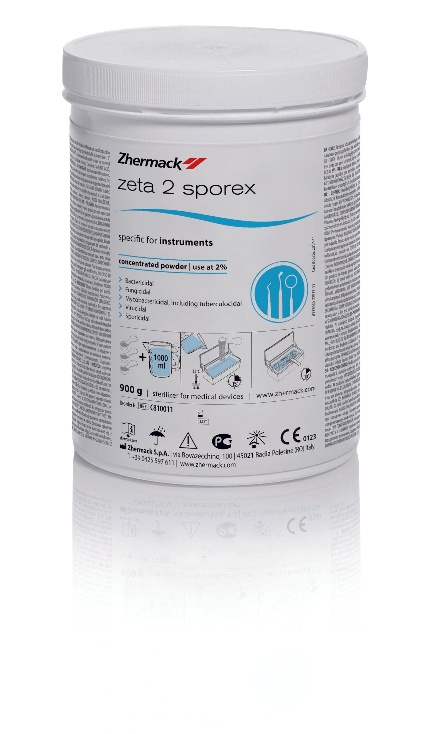 Zeta 2 Sporex 900g – Zhermack