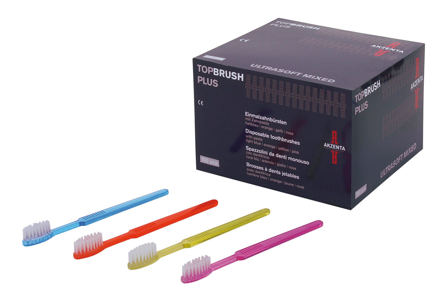 Escovas Dentárias Top Brushplus Cor Sortido - Akzenta