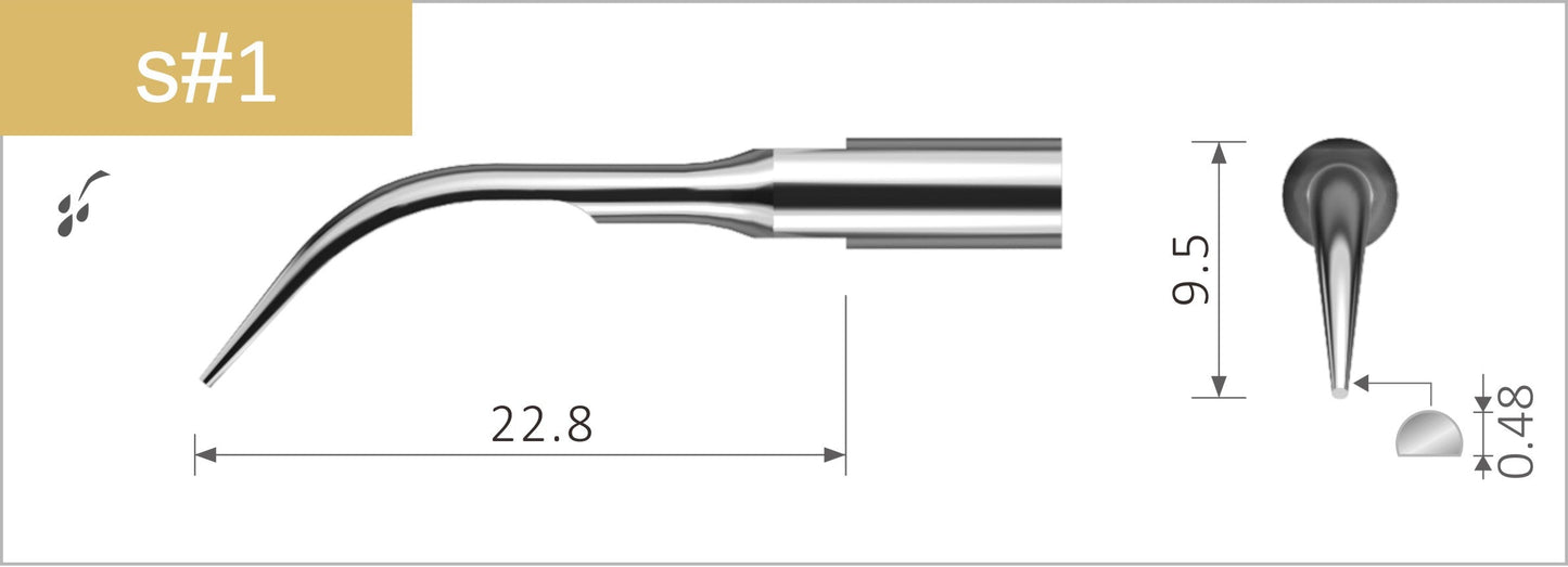 Ponta de destartarização n. 1 satelec® - Proclinic